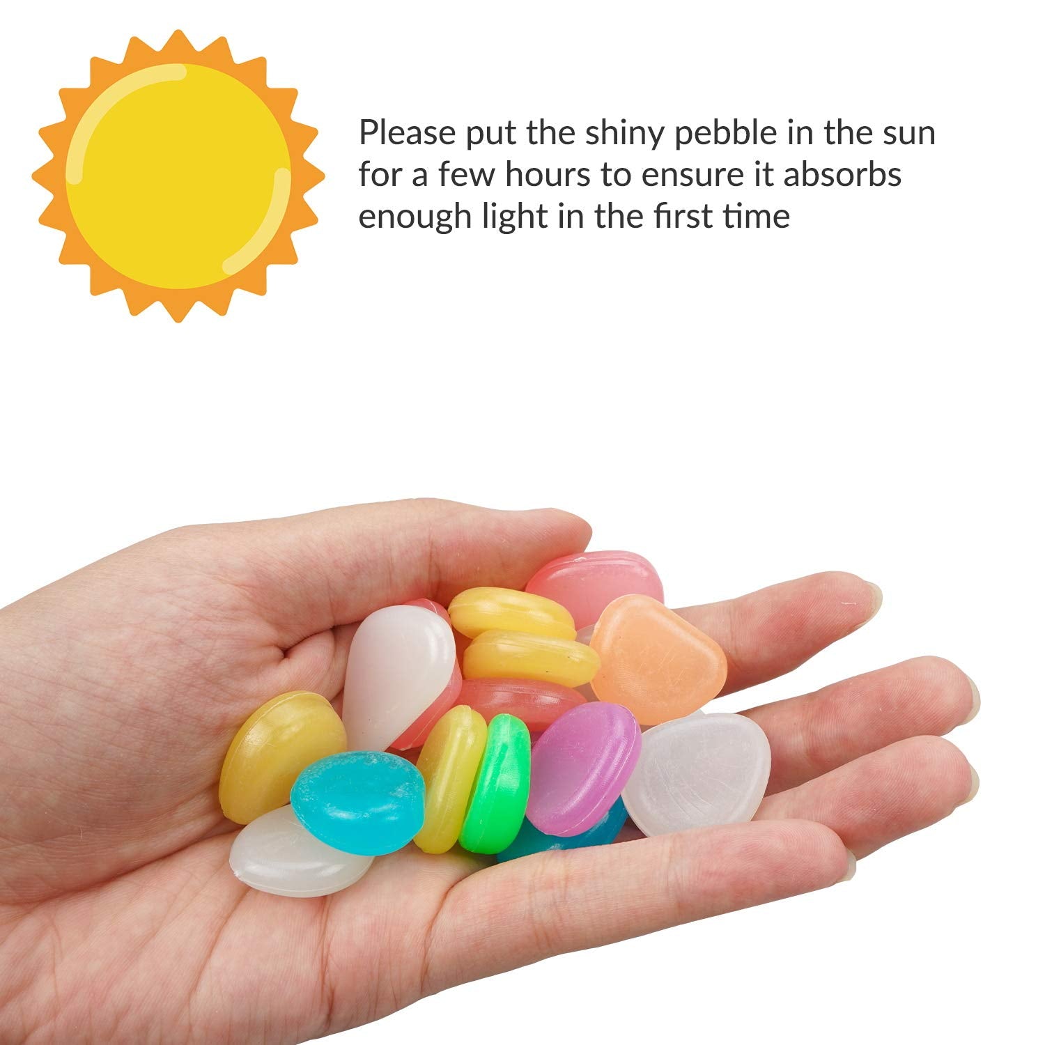 Luminous Stones – Mixed Color Glow (150 PCS)