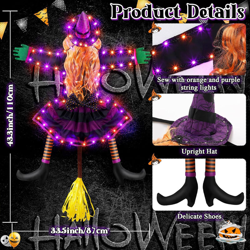 Luminous Witch Halloween Decorations