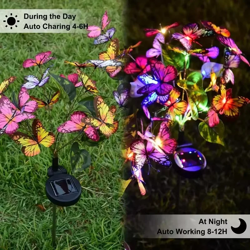 🦋Solar Outdoor Butterfly Lights💐A Gentle Light for Remembrance