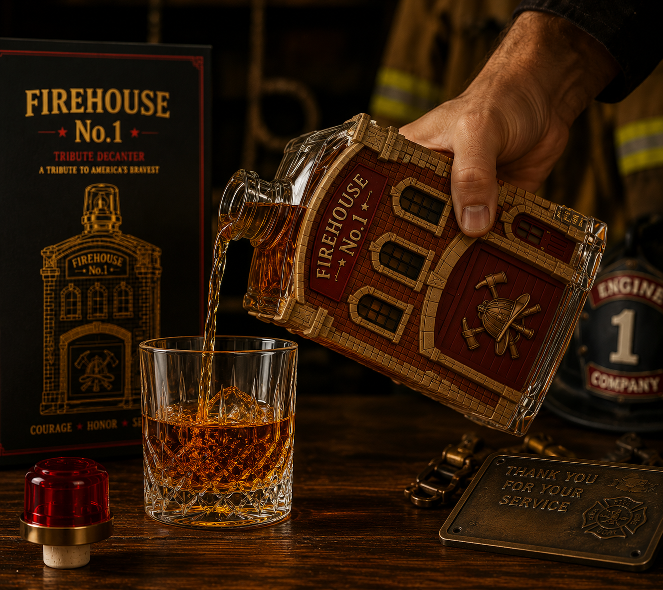 Firehouse No.1 Tribute Decanter
