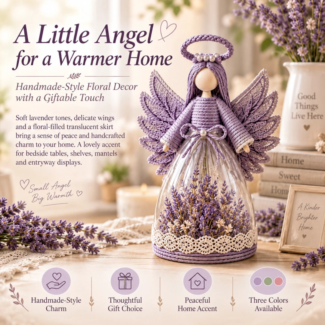 🎁 Lighted Floral Angel Figurine