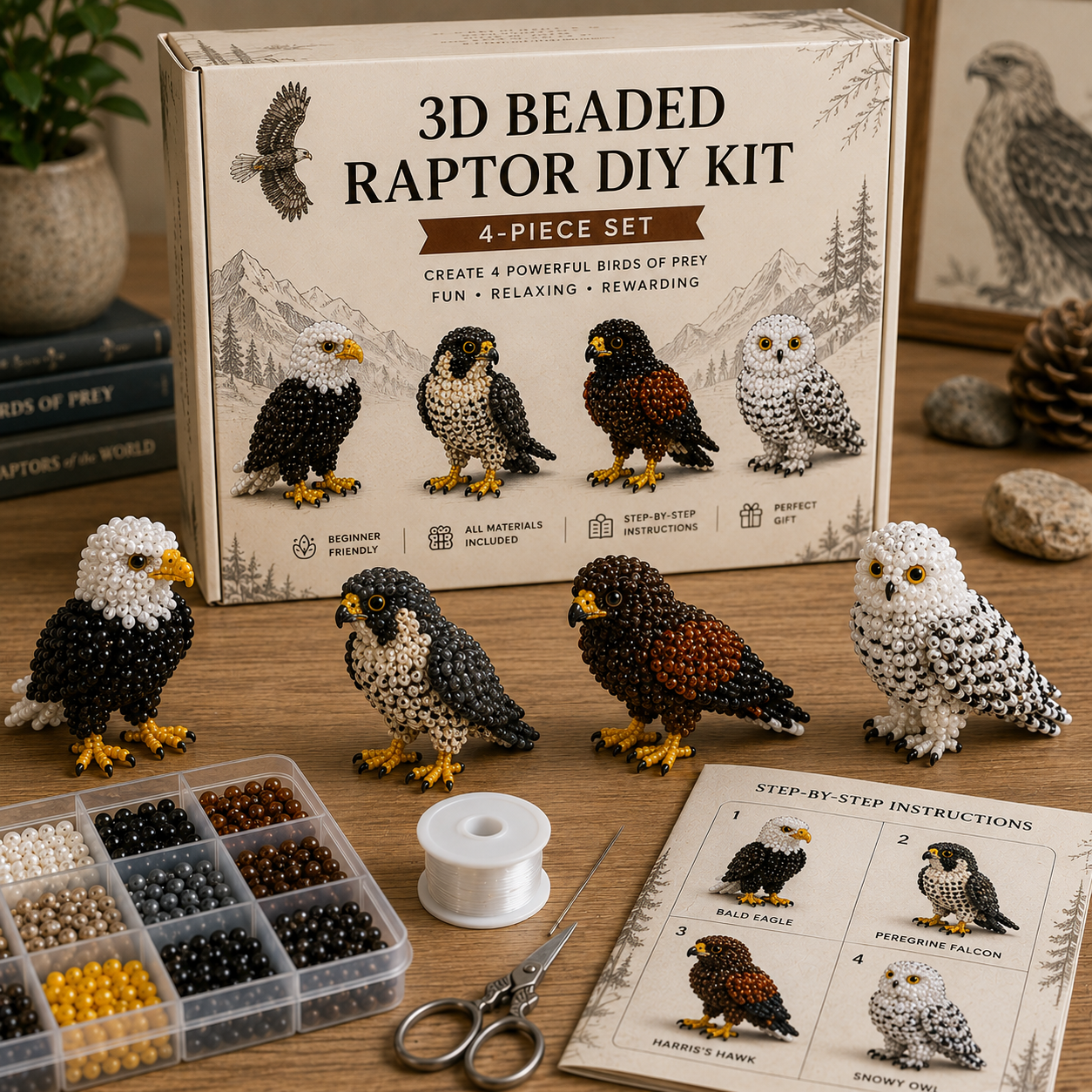 3D Beaded Animal DIY Kit Collection