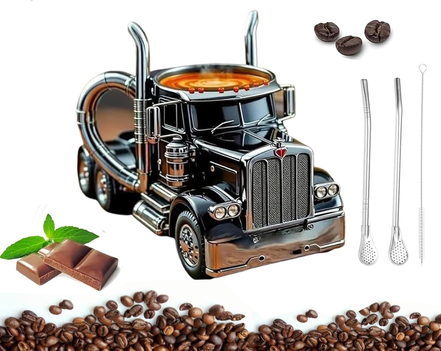 🔥NEW HOT SELLING 49% OFF🔥Handmade Semi-Truck Ceramic Coffee Mug