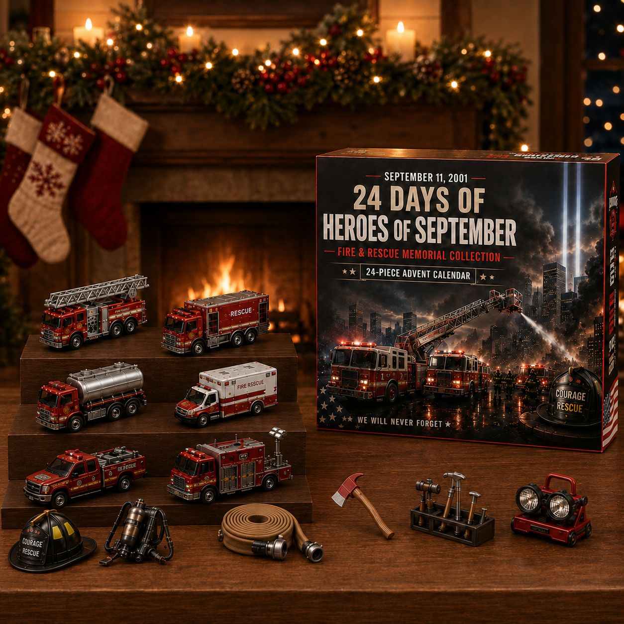24 fire rescue inspired collectibles