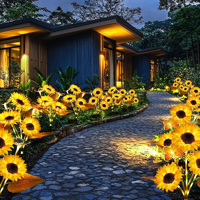 🌻Mother's Day Sale 49% OFF- 🌞Solar LED Sunflower Garden Lights-29.6inch/74cm