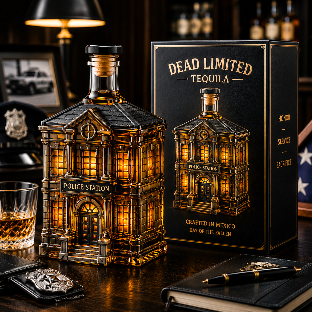 Police Station Collectible Decanter – A Tribute to Honor, Duty & Service