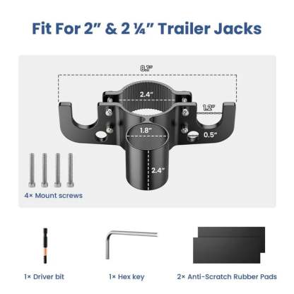 🔥Aluminum RV Towing Chain Organizer & 7-Way Plug Holder ( RV Camper Accessories )