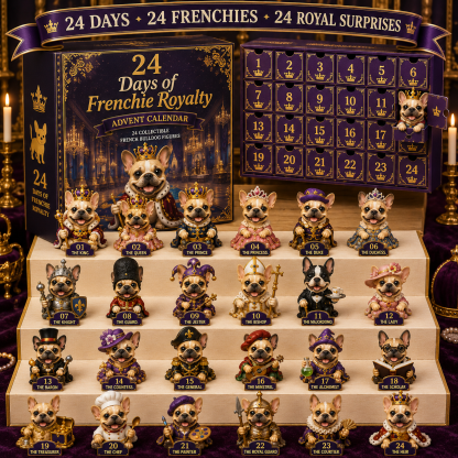 ⏰Limited Stock 50% OFF - 🎄🐶 2026 French Bulldog Advent Calendar – 24 Days of Frenchie Mischief