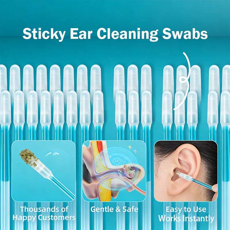 🔥Last Day 49% OFF 💦Sticky Ear Cleaning Sticks – Gentle, Visible Ear Care