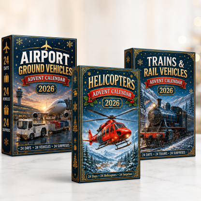 ⏰Christmas Early Bird 50% OFF-🎄🚂Trains & Rail Vehicles Advent Calendar 2026 – 24 Railway Surprises