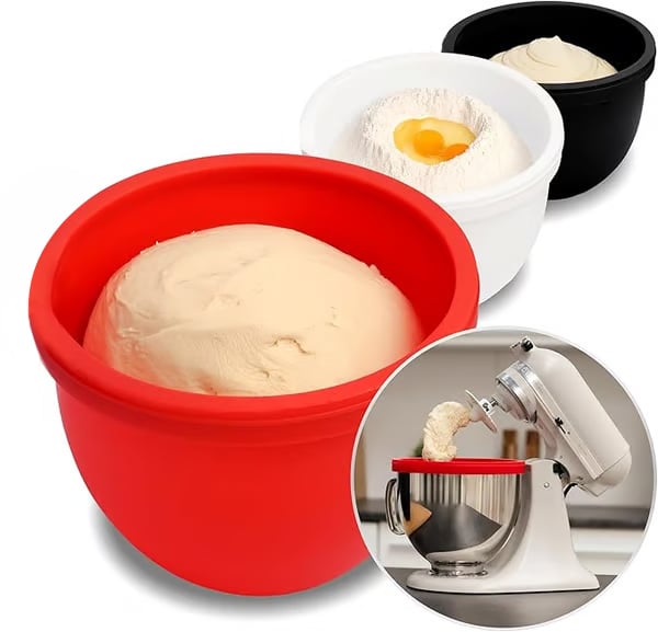 Silicone Liners for KitchenAid Tilt-Head 5 Qt Mixers – Mixer Attachments & Accessories – Replacement Mixer Bowls No Longer Needed