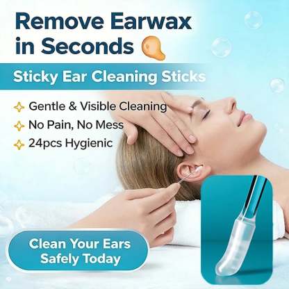 🔥Last Day 49% OFF 💦Sticky Ear Cleaning Sticks – Gentle, Visible Ear Care