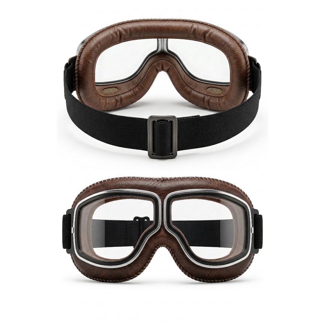 🕶️ OTG Vintage Motorcycle Goggles (Fits Over Glasses)