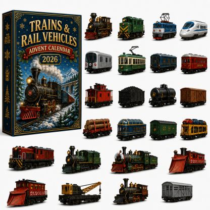 Trains & Rail Vehicles Advent Calendar 2026 – 24 Railway Surprises