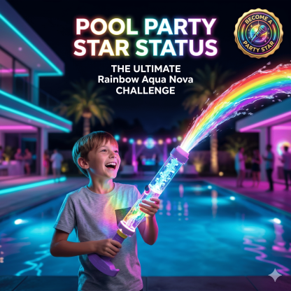🌈 Glowing Rainbow LED Water Blaster | Summer Fun That Pops Like Magic! ✨
