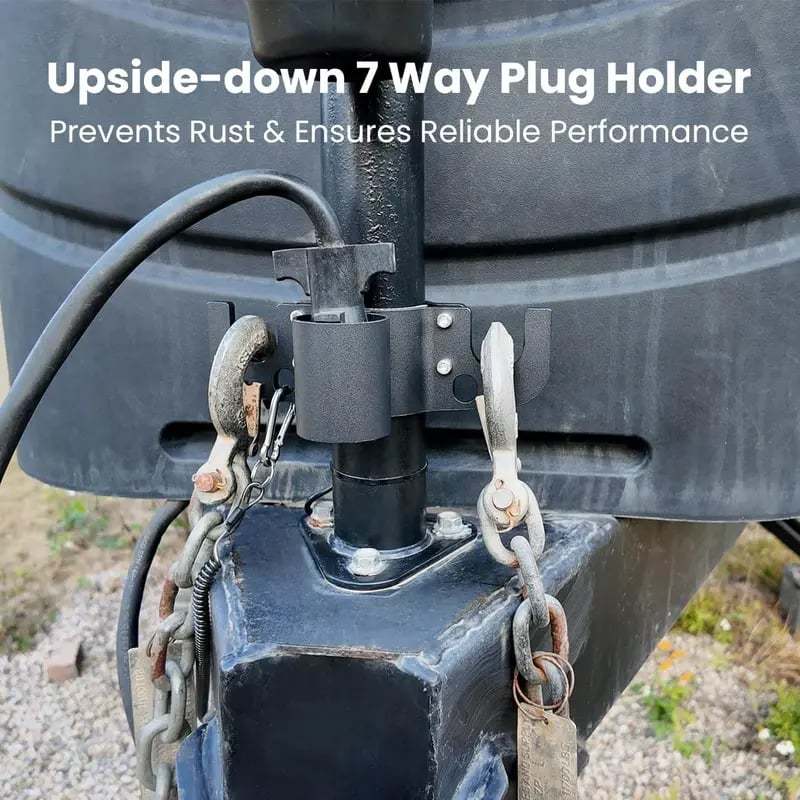 🔥Aluminum RV Towing Chain Organizer & 7-Way Plug Holder ( RV Camper Accessories )