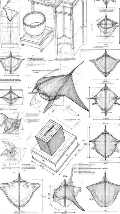 Handcrafted Walnut Manta Ray Automaton – The Ocean’s Silent Glider🎁Buy 2  Free Shipping✈️