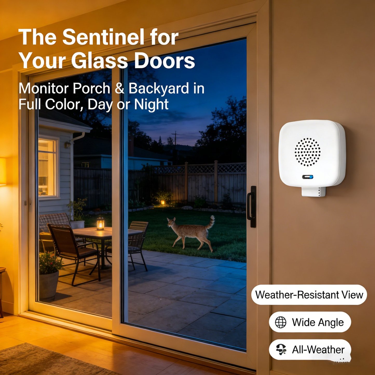 👁️ 2K Ultra-HD Smart Window Camera – See Day & Night with AI Color Night Vision