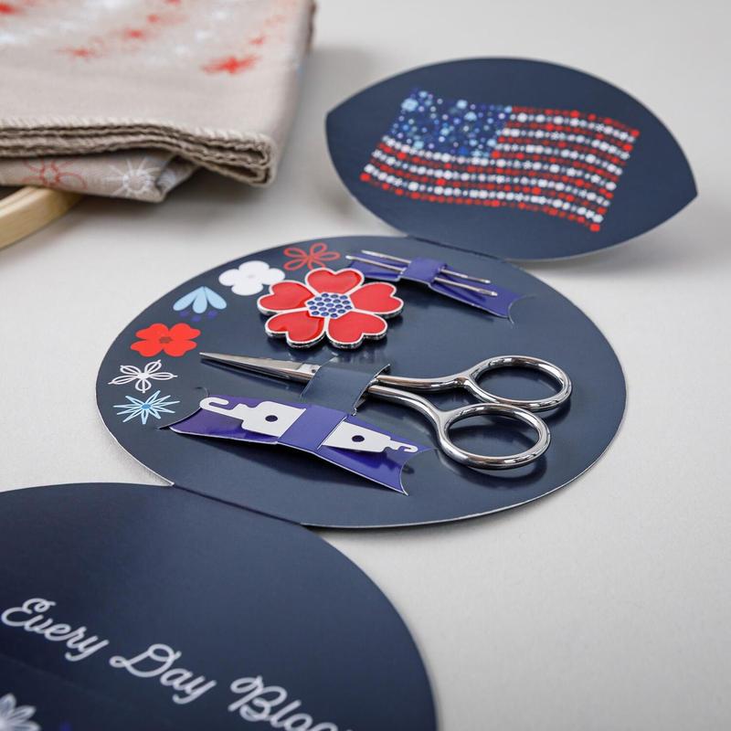 🔥Last Day 49% OFF - 🎨🧵Red, White & Bloom Embroidery Kit✨