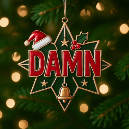Funny Christmas Ornament Collection – Bold Holiday Humor, Perfect for Laughs & Parties