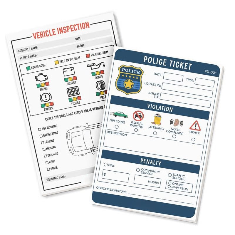 🎁Last Day 49% OFF - 🥳 Pretend Play Notepads | 2-Pack✨