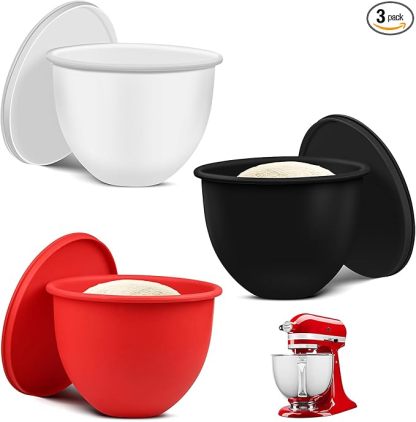 Silicone Liners for KitchenAid Tilt-Head 5 Qt Mixers – Mixer Attachments & Accessories – Replacement Mixer Bowls No Longer Needed