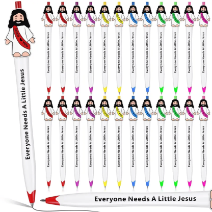 ✝️Mini Jesus Figures Pen Bible Verse Ballpoint Pen