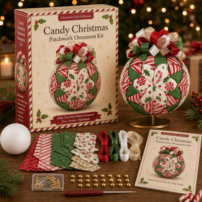 DIY Christmas Patchwork Ornament Kit
