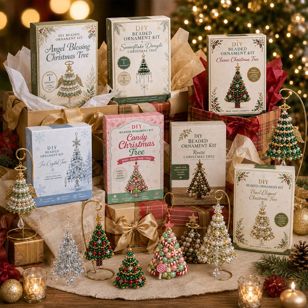 Details van de kerstdecoratie met kralen