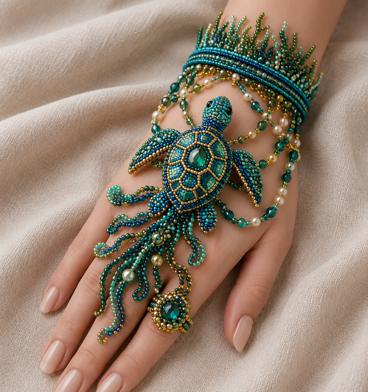 🌊 DIY Ocean Beaded Bracelet Kit – Create Your Own Sea-Inspired Jewelry ✨