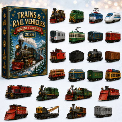 Trains & Rail Vehicles Advent Calendar 2026 – 24 Railway Surprises