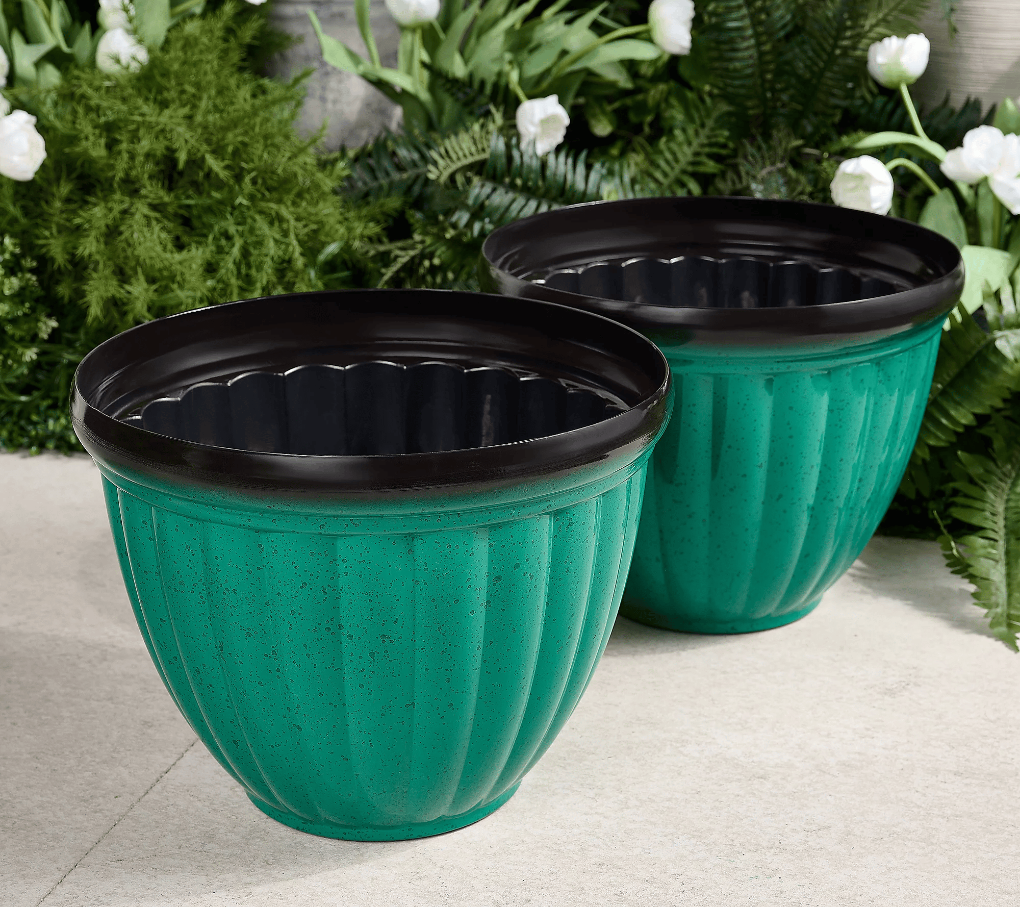 🎁[Mother's Day Exclusive]Jennings Elegant Ribbed Planters Set of 2 ✨