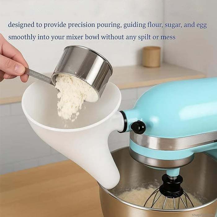 🔥LAST DAY 49% OFF - ✨Flour Funnel for Kitchen Stand Mixer