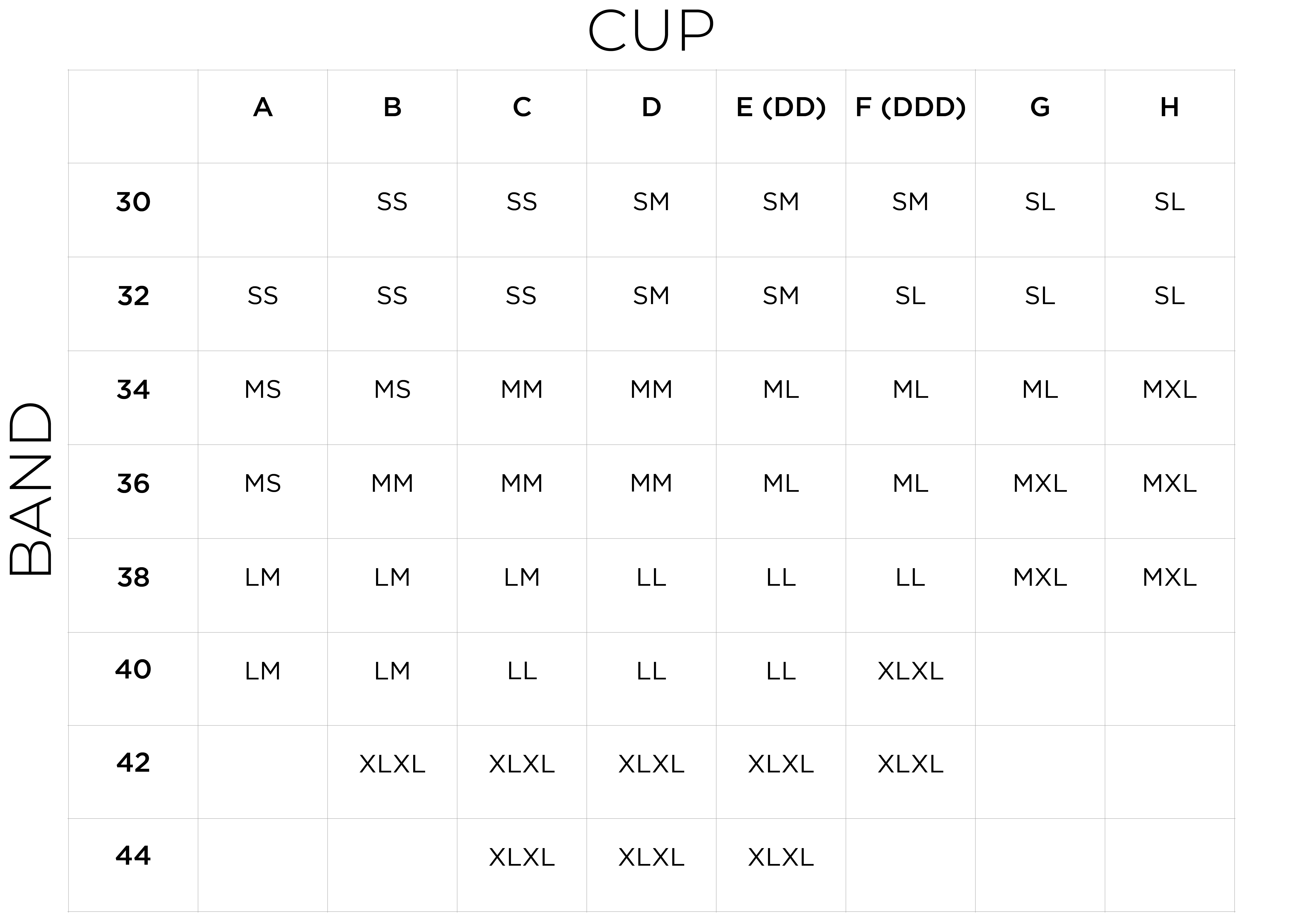 Tee System Size Guide
