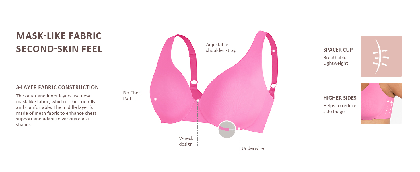 bras for women underwire seamless everyday wear