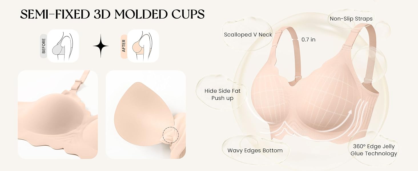 scalloped bra