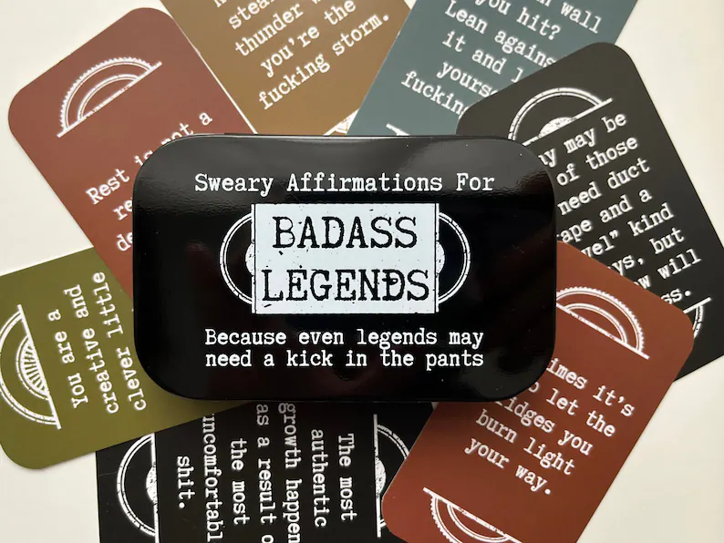MINI SWEARY AFFIRMATION CARDS(18 PCS)
