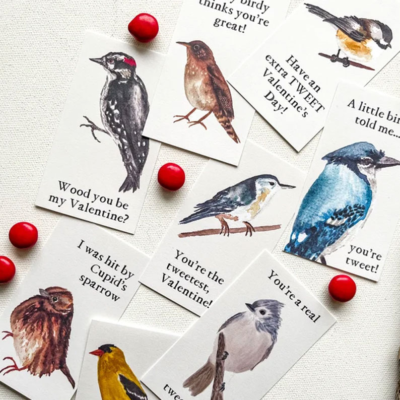 Bird Valentine Cards