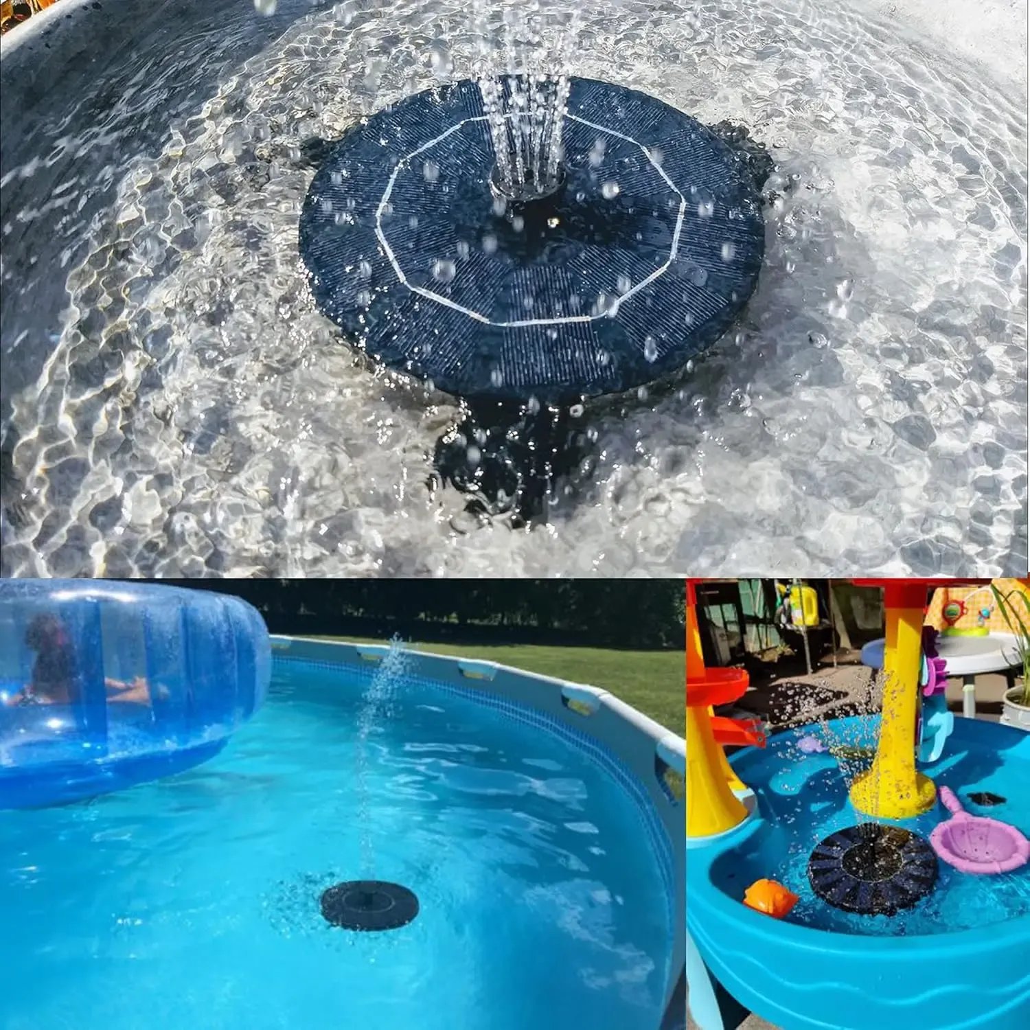 🌞Solar Fountain💧 – Solar Powered Bird Bath Pump, 1.4W Panel, 4 Nozzles