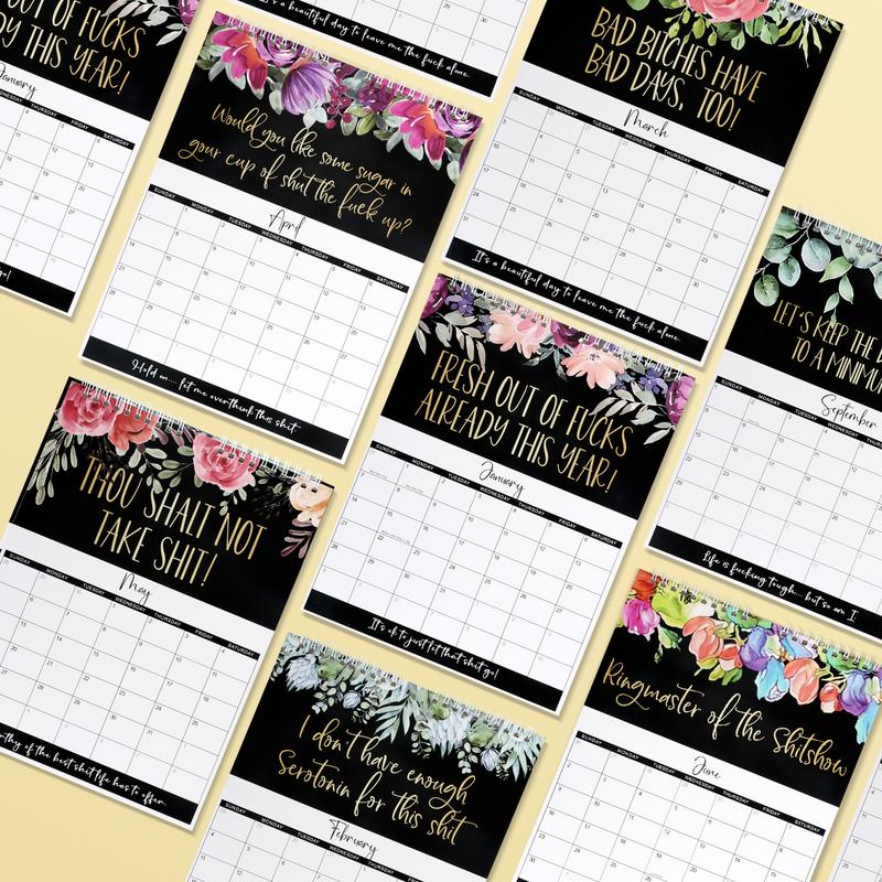 Mental Health Calendar 2024 / Funny Sweary Calendar