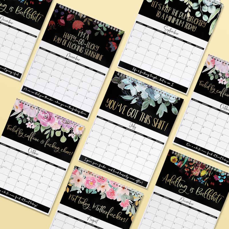 Mental Health Calendar 2024 / Funny Sweary Calendar