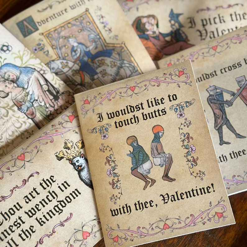 Medieval Valentine's Cards