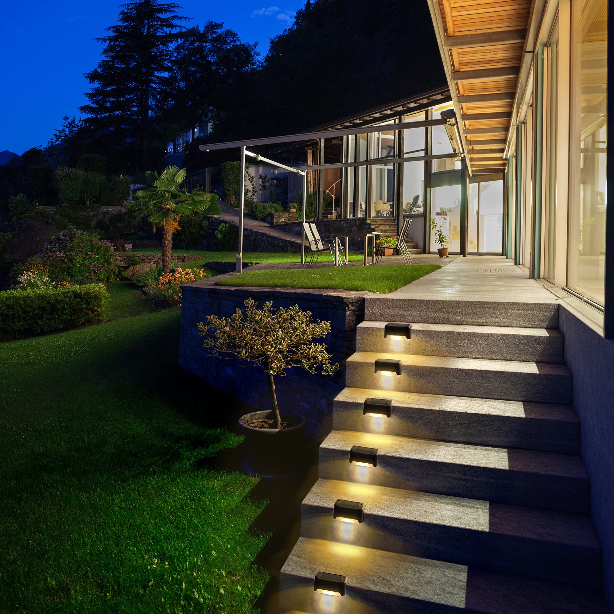 Color Changing Solar Deck Lights