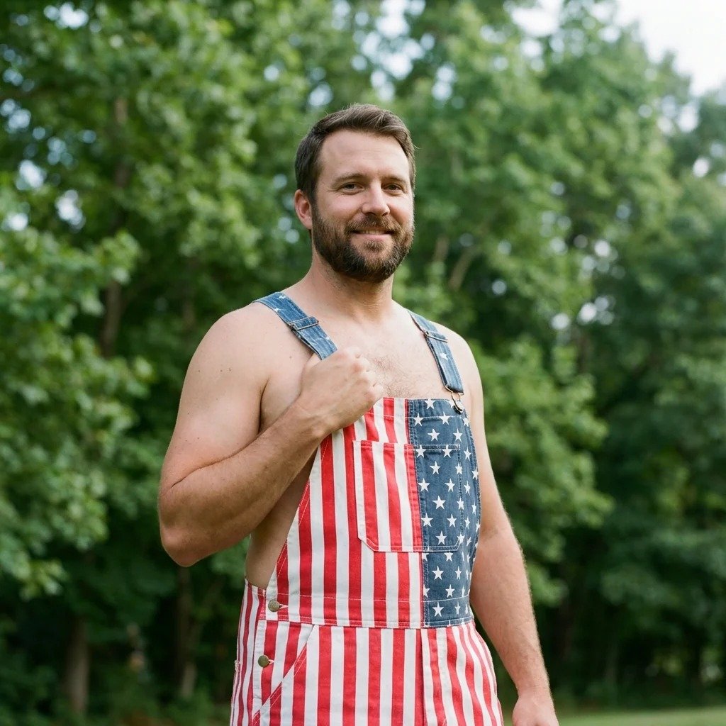 American Flag Overalls — Celebrate 250 Years of Freedom🎉