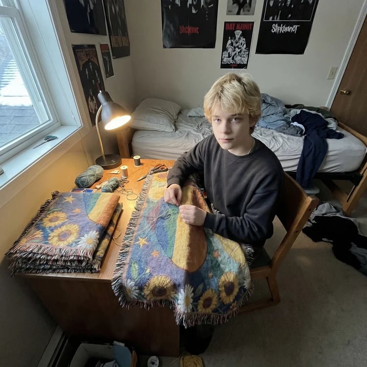 🏳️‍🌈Handmade Woven Pride Blanket | For Belonging, Visibility & Unapologetic Self-Expression