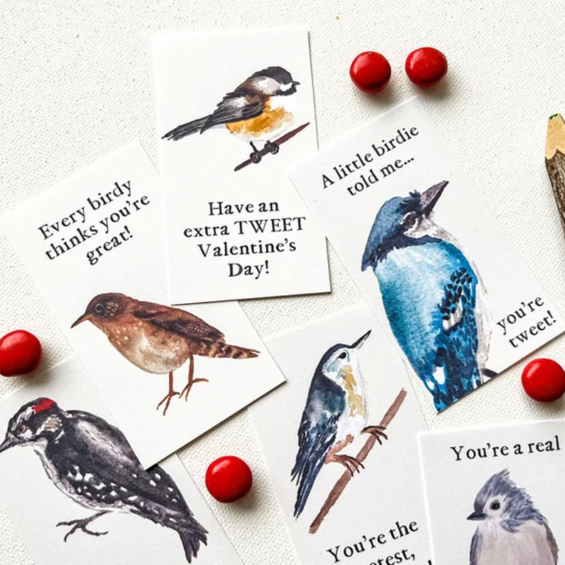 Bird Valentine Cards