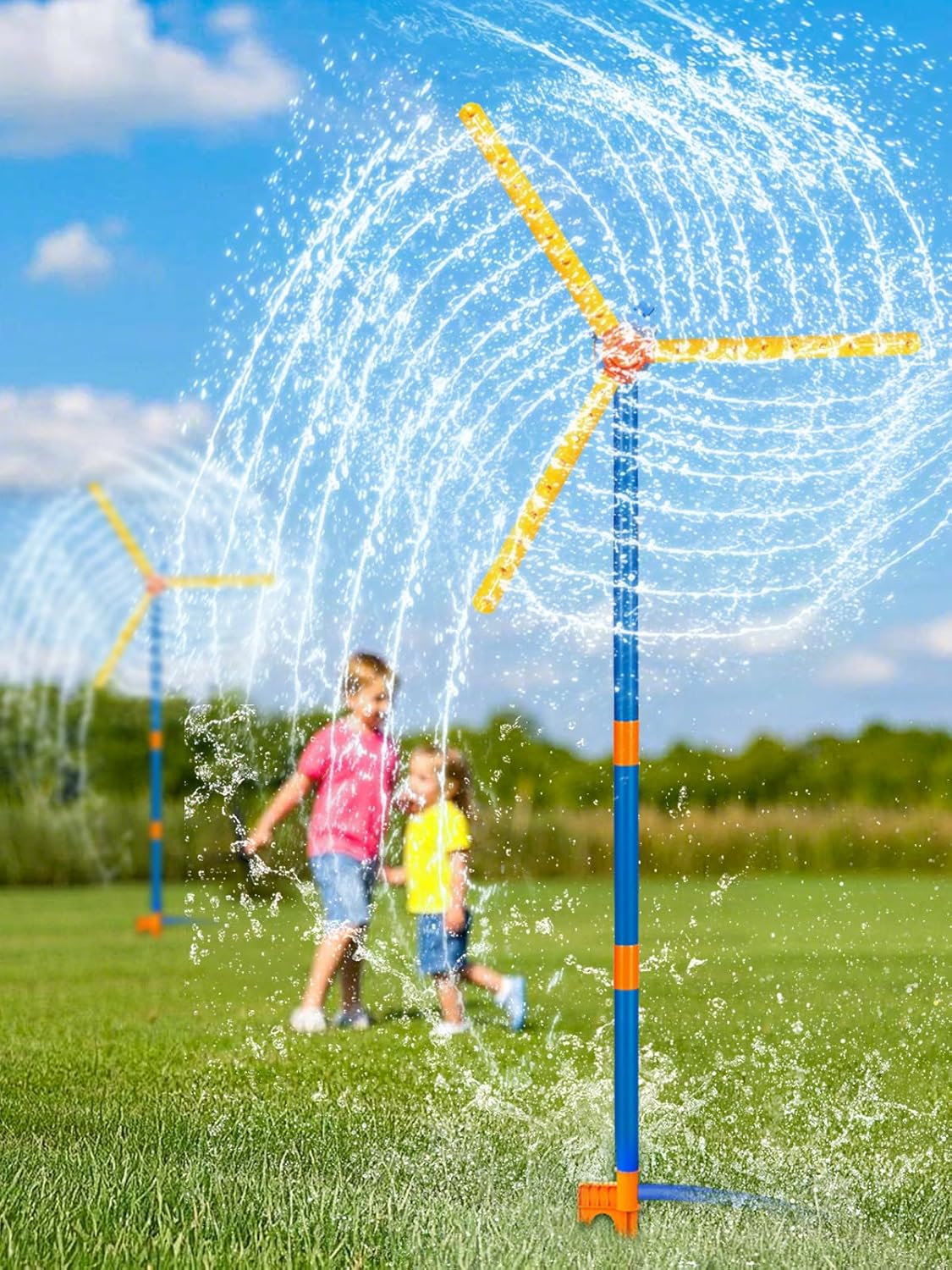 57" Giant Windmill Sprinkler – The Ultimate Backyard Water Park for Kids & Pets