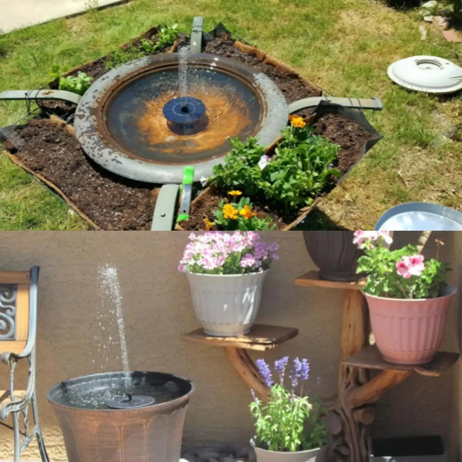 🌞Solar Fountain💧 – Solar Powered Bird Bath Pump, 1.4W Panel, 4 Nozzles