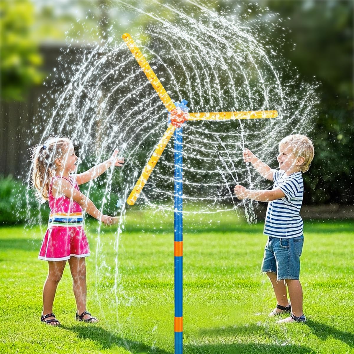57" Giant Windmill Sprinkler – The Ultimate Backyard Water Park for Kids & Pets