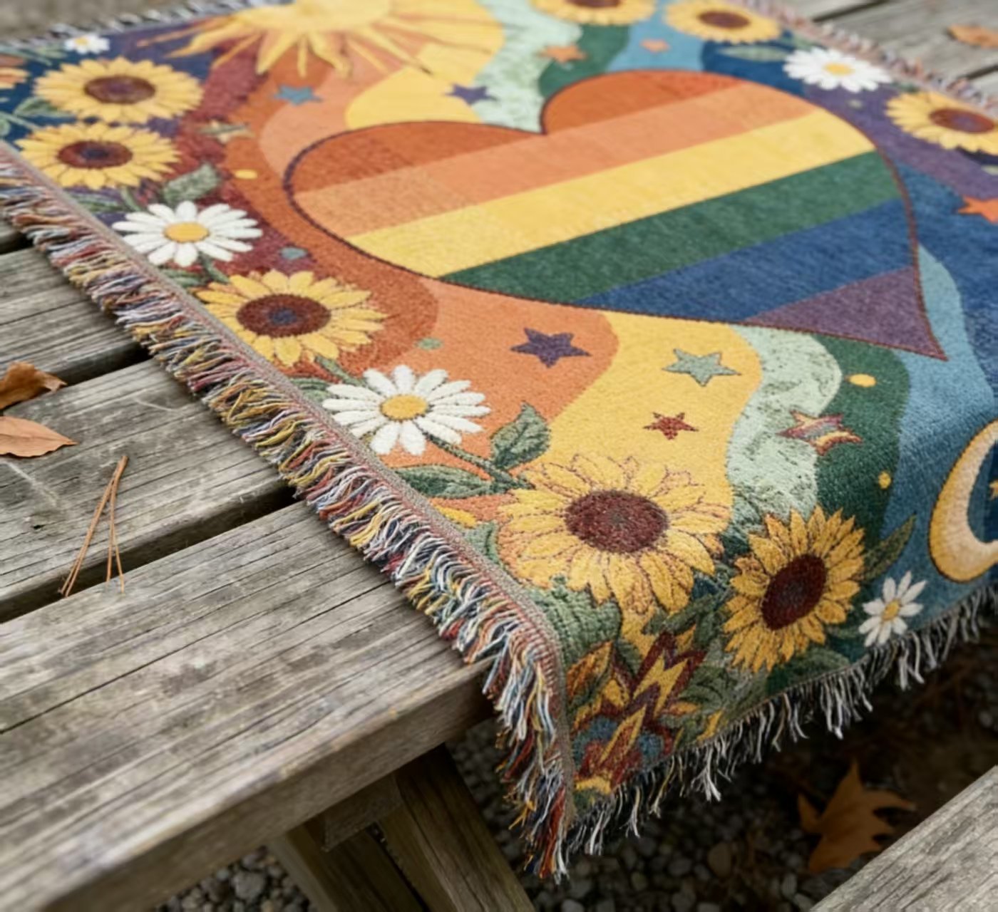 🏳️‍🌈Handmade Woven Pride Blanket | For Belonging, Visibility & Unapologetic Self-Expression